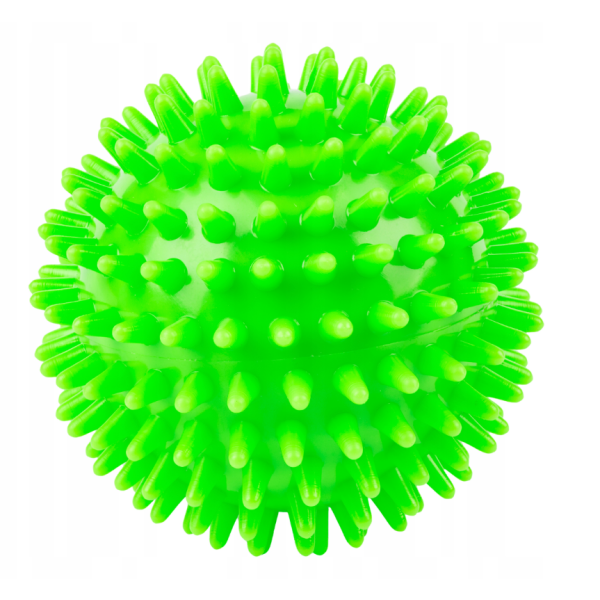 PIŁKA REHABILITACYJNA piłeczka z kolcami SPIKY-8 ZIELONA rozm. 8 cm